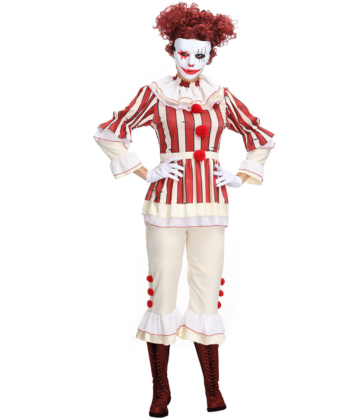 F1915 sexy clown costume for women